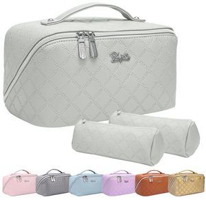 Travel Makeup Bags Cosmetic Organizer Bag: 3-set Large Capacity Make Up Bag -🐶